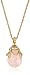 1928 Jewelry 14k Gold-Dipped Semi-Precious Egg Pendant Necklace, 30
