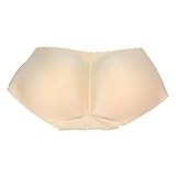 ECYC Women Sexy Skin Color Padded Panties Buttocks Push up Lingerie Underwear M