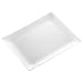 DECORAT WHITE PLASTIC PLATES / DINNER PLATES | 11.75 Inch Party Plates - 20 Pack | Rectangle Disposable Plates | Elegant & Fancy Heavy Duty Party Supplies Plates for all Holidays & Occasions