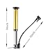 TONUNI Bike Floor Pump,Portable Air Pump Bicycle Ball Pump Inflator Kit with Needle,Nozzle for Sports Outdoors Bike Soccer Basketball Football Rugby Exercise Sports Ball Swim Inflatables 6-Pcs Set