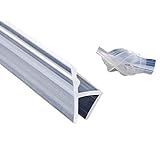 HUAHA Frameless Flexible Shower Door Seal Sweep for 3/8