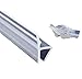 HUAHA Frameless Flexible Shower Door Seal Sweep for 3/8