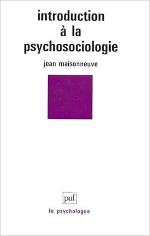 Amazon Fr Introduction A La Psychosociologie Maisonneuve Jean Livres