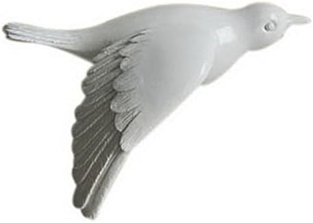 Gentle Meow European Creative Living Room Three-Dimensional Bird Wall Decorations White 0066