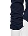 JJ Perfection Women's Lightweight Chiffon Ruched Sleeve Open-Front Blazer Navy 2XL