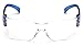 Pyramex Safety Intruder Eyewear, Blue Temples, Clear Lens