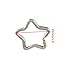 yueton Pack of 50 Metal Star Shaped Split Ring Key Ring Key Holder Keyfob Accessories Connector Keychain Keyring