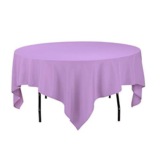 image for Gee Di Moda Square Tablecloth - 85 x 85 Inch - Lavender Square Table C