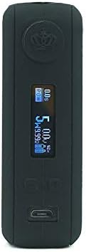 RAYLEY Protective Silicone Cover case for Uwell Crown V4 4 IV Box Mod E-Cigarette Silicon Skin Sleeve Wrap Shell Gel for UwellCrown4 (Black)