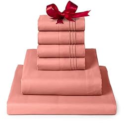 Mellanni Iconic California King Sheet Set - 6-Piece