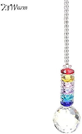 zilzol Rainbow Suncatcher Crystal Ball Chandelier Lamp Prisms Pendants Drop DIY Trimming Window Curtain Room Hanging Decor Parts