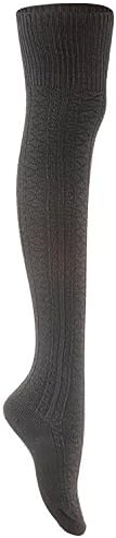 Women's 3 Pairs Thigh High Cotton Socks JM1025 Size 6-9