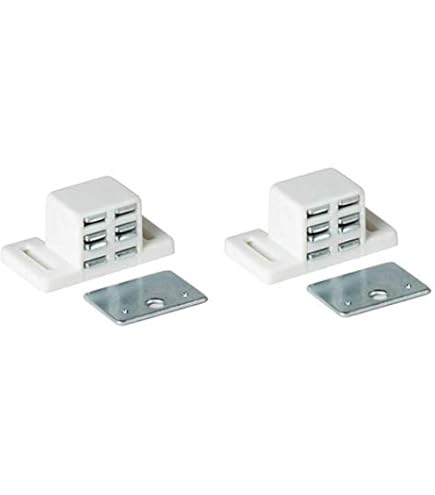 thumbnail image 2 of Rok Hardware 25pk Double Side Magnetic Catch Latch – Cabinet Closet Drawer Doors, Metal 2 of 4