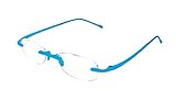 Scojo New York Gels Reading Glasses w/ Case (Aqua, +2.50)