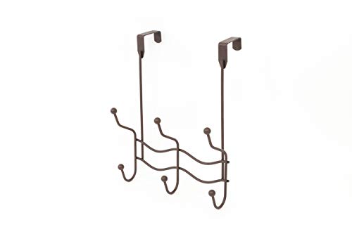Inspired Livingby Mesa Inspired Living Hanger 6 Hooks Organizer in Oil Rubbed Bronze Elegant Home Collection OVER THE OVER THE DOOR,