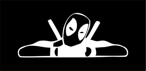 DEADPOOL FACE MASK MARVEL AVENGERS SUPER HERO COMICS ~ STYLE 2 ~ Die Cut for tuck car windows laptop phone case bumper yeti cup mugs helmet car door wall decoration