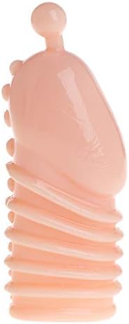 Herobe Silicone Dotted Ribbed Permanent Bump Enhance for Men Male