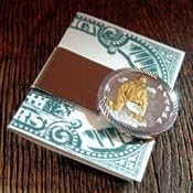 Alaska Mint Gold/Silver Medallion .999 1/4 Oz Money Clip Gold Panner