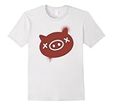 Men's Overwatch Roadhog Oinked Spray Tee Shirt Medium White