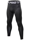 Lavento Men's Compression Pants Baselayer Cool Dry Running Ankle Leggings Active Tights
