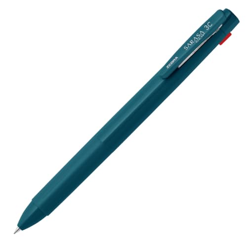 ゼブラ 3色ボールペン ゲルインキ サラサクリップ3C 0.5mm 限定 レトロシック ダンガリー 黒・赤・青インク J3J5-RS-DUN