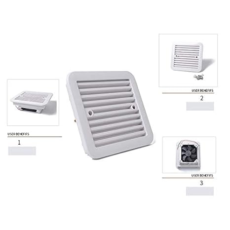 JICHUI Nevera Salida de ventilación del Ventilador con Remolque ...