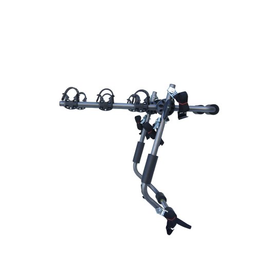 Sparehand 3-Bike Trunk Mounted Car Rack for All Frame Types, 105 lb. Max Weight Capacity