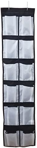 Over the Door Shoes Organizer with 12 Pockets Over the Door Organizer Great for Accessories, Toiletries, Laundry Items