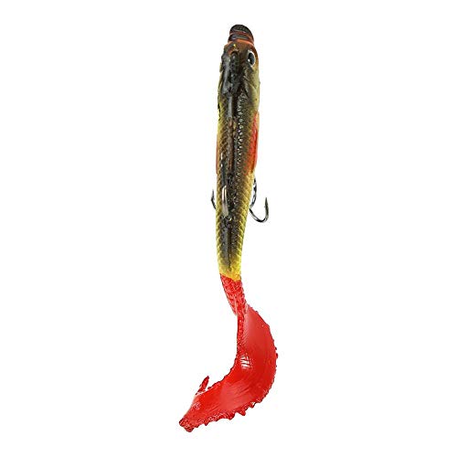 Zer One 4pcs / Set 9cm Leurre De Pêche, Lifelike Big Bass Shad Bait Doux Leurres En Plastique Appâts De Pêche Lumineux Avec Crochets Attirail De Pêche