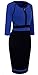 HOMEYEE Women's Vintage Colorblock Career Bodycon Dress B235