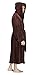 Arus Men's Hooded Fleece Bathrobe Turkish Soft Plush Robe