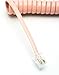 Telephone Cord Handset Curly - Phone Color Ladies Pink 25ft - Works on virtually all Trimline Phones and Princess Telephones - Landline Telephone Accessory iSoHo Phones