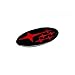 Woowin SB-57R Red Blue Star WRX STI Steering Wheel Badge Emblem Cover For Subaru Decal 2015-2018 (Red)