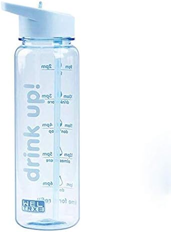 Vaugan 720ml Sports Water Bottle, Portable Large Capacity Silicone Straw Outdoor Gym Kettle