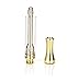 10 Pack 0.5ml/1ml Ceramic Wickless Cartridge O-i-l and D-i-s-t-i-l-l-a-t-e 1003 Acessaries For C-C-E-L-L (1ml, Gold)