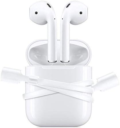 Bluetooth Earbuds Noise Cancelling,for iPhone 7 & 7 Plus AirPods Strap Sports Wire Anti Lost Rope WH,White