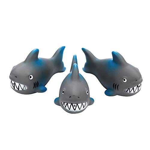 image for Euone  Christmas Clearance , 4PCS Shrilling Rubber Cute Shark Family B