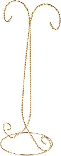 Bard's Twisted 2 Tier Gold-Toned Ornament Stand, Tree, 14" H x 6.5" W x 5.25" D, Pack of 2