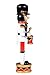 Clever Creations White Drummer Nutcracker Festive Traditonal Christmas Decor | Perfect for Shelves and Tables | Perfect for Any Collection | 100% Wood | 7