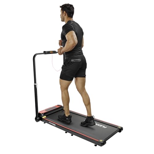 CV Directo FlexRunner Caminadora Plegable Portátil para Ejercicio en Hogar y Oficina 8 Velocidades by TotalGym con Conexión y Bocina Bluetooth Panel Digital Contador de Calorias