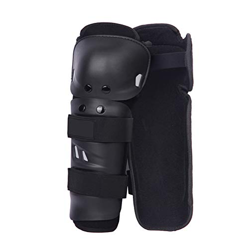 HNYG Adult Knee/Shin Guard Motocross Body Protection Motorcycle Knee Protector Black A799 (Black, Medium)