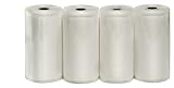 Genuine VacMaster 946104 Full Mesh 8 Inch by 50 Feet Vacuum Packaging Roll- 4 Pack