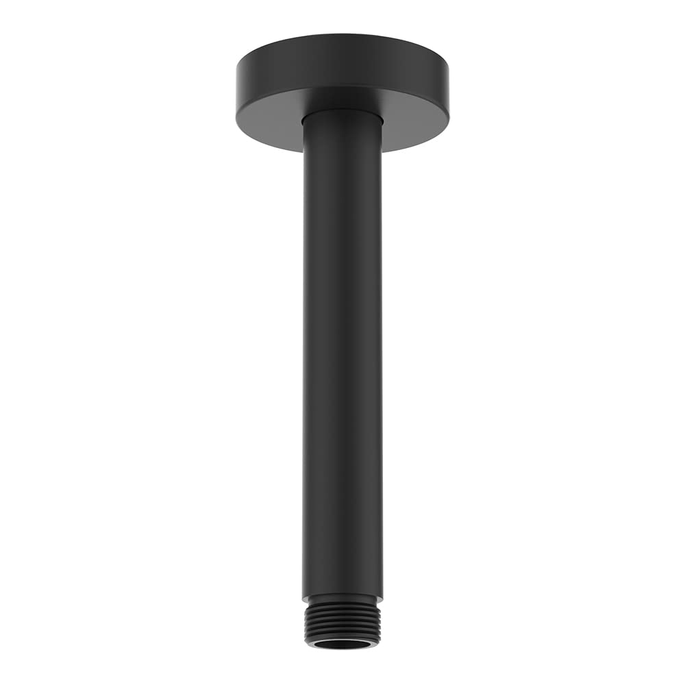 Ideal Standard Idealrain L1 150mm Ceiling Mounted Shower Head Arm, B9446XG, Silk Black