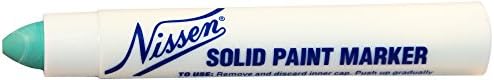 Nissen 00305 Green Solid Paint Marker, Plastic