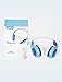 Fortas FT001 Kids Headphones, Audio Sharing Function On-Ear Headphones with 85dB Volume Limited, Soft Earmuffs, 3.5mm Jack, Compatible with iPhone, iPad, Cellphones, Tablets, Android, Mac, PC (Blue), Medium size