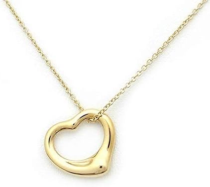 Amazon Tiffany Co オープンハート ネックレス 16mm K18yg 中古 ネックレス 通販