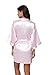 The Bund Women's Short Kimono Robes for Maid of Honor Light-Pink S Size
