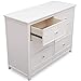 Delta Children Bennington Elite 6 Drawer Dresser, Bianca White
