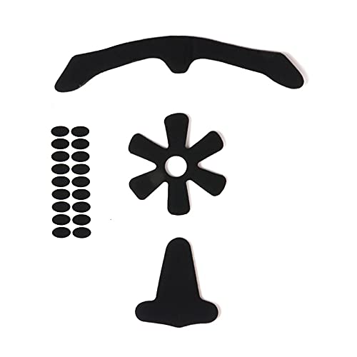 PAXLAMB Foam Padding Kit Head Protection Liner Inner Protective Pads Bicycle Replacement Pad Cushion Mat Set for Scooter Skateboard Bike Motorcycle Cycling Sport Helmets (Black 8mm 3pcs)