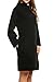 Meaneor Women Turtleneck Pullover Wool Sweater Dress with Pockets